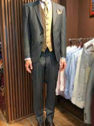 グレーオーダータキシード タキシード メンズ ブライダル タキシード