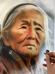 Timeless” is painted with my palette knife in acrylic