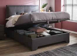 Maybe you would like to learn more about one of these? Hopkins Grey Fabric Ottoman Double Bed Frame 4 6 Double Slate Grey Bed Sava