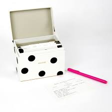 Kate Spade Recipe Box Deco Dot Kate Spade Recipe Box Dormify Recipe Box