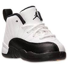 Jordan Retro 12s Black And White Boys Toddler Air Jordan Retro 12 Basketball Shoes Boy Shoes Baby Jordan Shoes Baby Jordans Boy