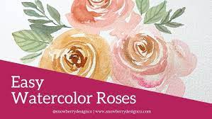 All designs by amanda bierbaum. How To Paint Jewel Tone Roses Beginner Watercolor Tutorial Youtube