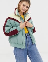 Pull Bear Pull Bear Chevron Puffer Jacket Puffer Jackets Puffer Jacket Style Jackets