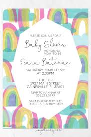 Rainbow Baby Shower Invitation Printable Invitations Celebrating A Ne Rainbow Baby Shower Rainbow Baby Shower Invitations Printable Baby Shower Invitations