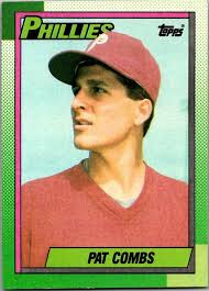 Pat Combs Philadelphia Phillies Pitcher Topps 1989 Card Number 384