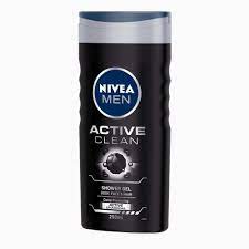 Amazon Com Nivea Men Hair Face Body Wash Active Clean Shower Gel 250ml Beauty