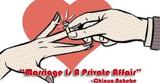 Image result for marriage is a private affair