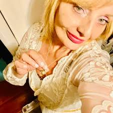 Recent selfie of Ron Perlman and his wife, Allison Dunbar, who played  Little Carmine's wife