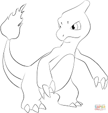Diese glumanda plushie wurde von mir und handgenäht. Charmeleon Coloring Page Free Printable Coloring Pages Pokemon Coloring Pages Pokemon Coloring Charmeleon Pokemon
