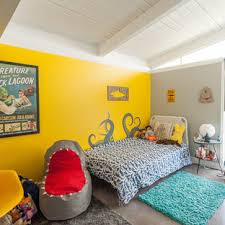 Gray bedroom and yellow decor. 75 Beautiful Kids Room With Yellow Walls Pictures Ideas July 2021 Houzz