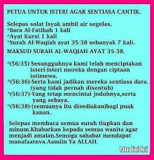 Petua Utk Isteri Agar Sentiasa Cantik Kata Kata Motivasi Kutipan Pelajaran Hidup Doa
