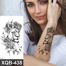 Dragon Snake Temporary Tattoos Realistic Rose Lion Waterproof Tattoo  Sticker Arm