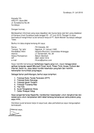 Contoh surat lamaran kerja pt kai persero. 10 Contoh Surat Lamaran Kerja Umum Yang Menarik Broonet