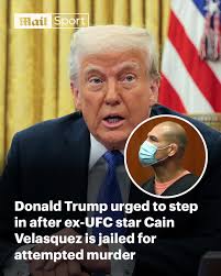 A former MMA star has pleaded for help from Trump. Read more:  https://trib.al/hm9jlM0 #UFC #MMA #Trump
