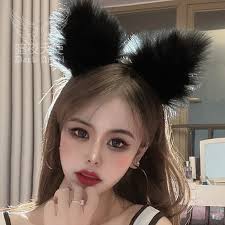 Разпродажба Прическа за момиче-зайче, шнола за коса с кошачьими уши,  забавна лейси превръзка на главата, подпори за коса с лисици ръка в стил  лолита", шнола за коса < Подобрения в дома |