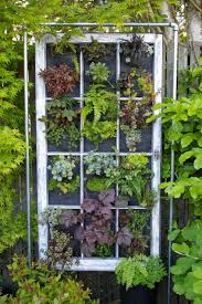 Vertical Planter In An Old Door Love It Vertical Garden Hanging Garden Plants