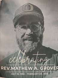 Mat Grover (Rev/Pastor) at St. Andrew's MAY 16, 1982 cepbrating! REV.MATHEW  A. GROVEF FEBRUARY 24, 2025