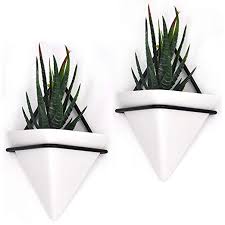 1 2 3 4 5 next. Amazon Com 2 Set Black Triangle Wall Planter Wall Decor Geometric Planter Hanging Plant Hanger Succulent P Wall Planters Indoor Wall Plant Holder Wall Planter