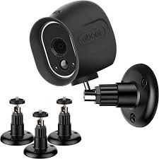 Shappy 3 Pack Security Wall Mount Indoor And Outdoor Mount Bracket Adjustable For Wyze Cam Pan 1080p Pan Arlo Pro 2 Arlo Pro Arlo Arlo Cam And Other Compati Bracket Wall Mount Indoor