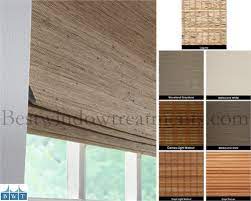 Usa Premium Custom Woven Window Shades With Blackout Lining Group 2 Patterns Bestwindowtreatments Com Woven Wood Roman Shades Window Shades Window Shades Blackout
