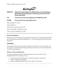 SUBJECT: Statutory Public Meeting for Official Plan and Zoning By-law  Amendment Applications for 1010 Downsview Drive & 355