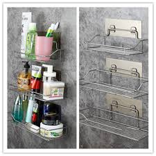 Discover the best tool utility shelves in best sellers. New Arrival Metal Self Bathroom Storage Shelf Stainless Steel Rack No Drilling Bathroom Organization Kitchen Tool Storage Shelves Racks Aliexpress