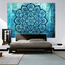 For those that crave color and texture, this kind of piece is absolutely something you should be taking a second look at. Enchanting Unique And Hypnotic Mandala Wall Decor Mandala Wall Decor Mandala Tapestries Wall Hangings Tapestry Wall Art