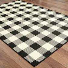 Black And White Plaid Outdoor Rug Wiest Plaid Black Cream Indoor Outdoor Area Rug In 2020 Indoor Outdoor Area Rugs Area Rugs Rugs