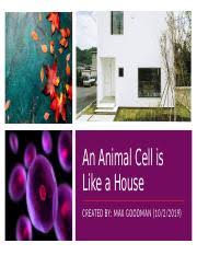 Thus the cell membrane also serves to help support the cell. Cell Analogy Project Pptx An Animal Cell Is Like A House Created By Max Goodman The Cell Membrane Is Like The Doors U25e6 I Think That The Cell Membrane Course Hero