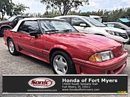 Image result for Bright Red 1991 Mustang
