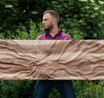 Large Size Wood Sculpture, Wood Wall Art, Modern Organic ...