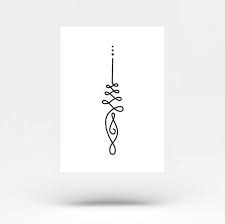 Unalome Temporary Tattoo Set Of 3 Tattoo Set Temporary Tattoo Small Tattoos