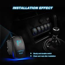 The dual led allows you to illuminate p. Nilight 5 Pin Laser On Off Rocker Switch 20a 12v 10a 24v For Lighted Nilight Led Light