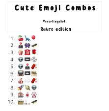 Retro Emoji Combos Retro Emoji Combos Emoji Combinations Emoji