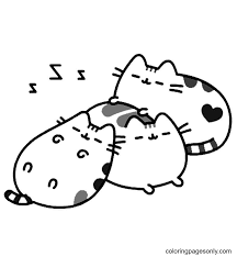 Pusheen cat was created in 2010 by claire belton and andrew duff. Pusheen Coloring Pages Coloring Pages For Kids And Adults
