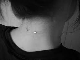 Nape Piercing Nape Piercing Neck Piercing Dermal Piercing
