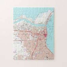 For family members, a jigsaw puzzle showing the childhood home or a map of a favourite. Vintage Map Of Corpus Christi Texas 1968 Jigsaw Puzzle Zazzle Com Vintage Map Map Of Florida Sarasota Map