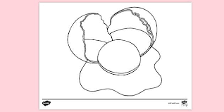 Coloring page of bluebirds cute cartoon bluebird coloring page. Free Cracked Open Egg Colouring Sheet Teacher Made