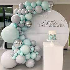 Pin By Natalia Drobysheva On 1st Birthday Party Baby Shower Balloons Pastel Balloons Balloon Decorations