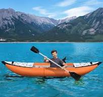 Runesay 156 in. Orange Inflatable Kayak Set w/Paddle Air ...