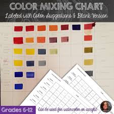 16 up to date color mix chart acrylic paints