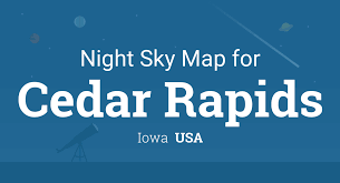 Night Sky Map Planets Visible Tonight In Cedar Rapids