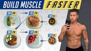 The Best Meal Plan To Build Muscle Faster Eat Like This Youtube