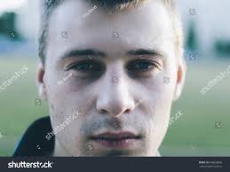 Close-up Portrait Young Man City Park Stock Photo 440858896