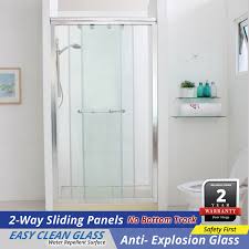 Modern and sleek semi frameless single panel with black aluminum frame.features:● height: Rs5028p Frameless Shower Screen Reliance Home