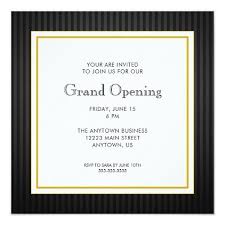Grand Opening Business Professional Black Gold Invitation Zazzle Com Gold Invitations Grand Opening Invitations Grand Opening