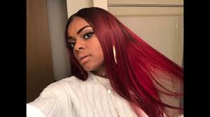 It looks stunning on everyone and is so versatile, you can't go wrong with the color or style you choose. Dying My Weave Two Toned Red Donmily Hair Youtube