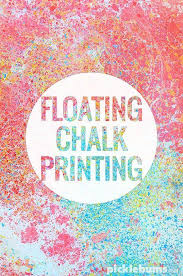Floating Chalk Prints Picklebums Chalk Prints Easy Art Projects Kids Art Projects
