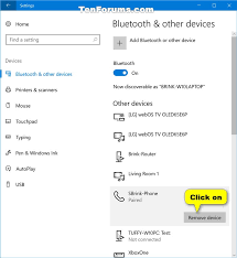 Select start , then select settings > devices > bluetooth & other devices. Unpair Bluetooth Device On Windows 10 Pc Tutorials