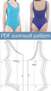 Pdf Sewing Pattern One Piece Swimsuit For Women Digital Pdf Swimwear Pattern Swimwear Pattern Swimsuit Pattern Sewing Swimsuit Pattern